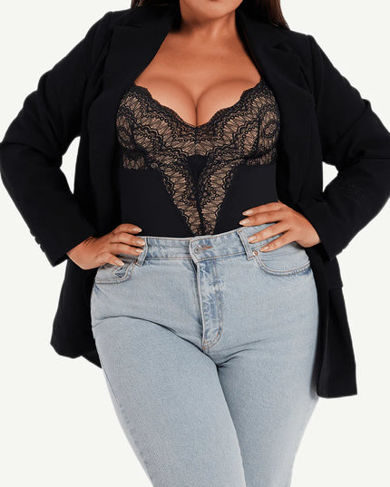 Novelia™ Elegant Sculpt – krajkové body s tanga střihem