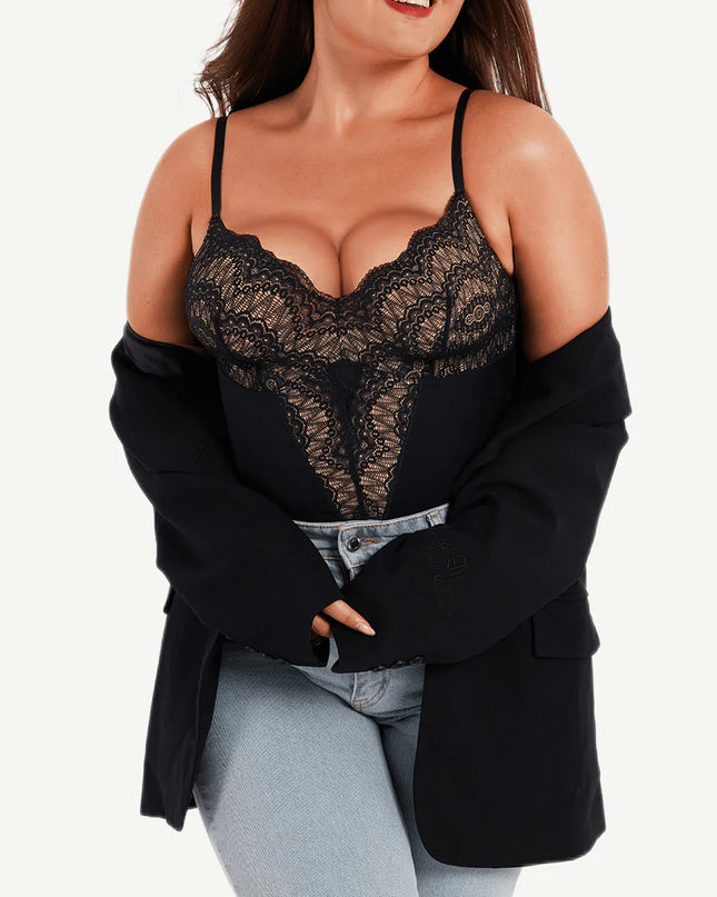 Novelia™ Elegant Sculpt – krajkové body s tanga střihem