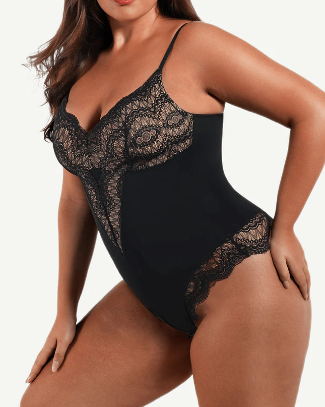 Novelia™ Elegant Sculpt – krajkové body s tanga střihem