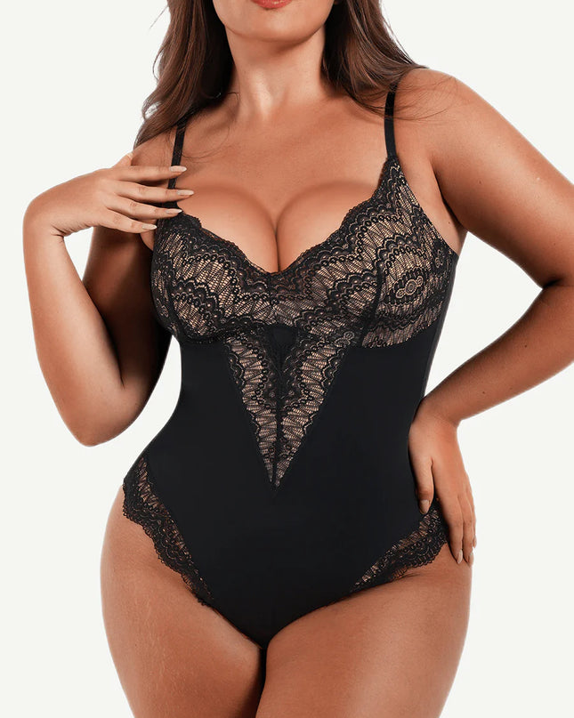 Novelia™ Elegant Sculpt – krajkové body s tanga střihem