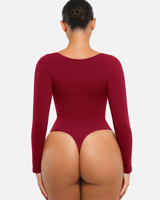 Novelia™ Sculpt – tvarující body s dlouhým rukávem a tanga střihem