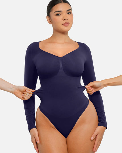 Novelia™ Sculpt – tvarující body s dlouhým rukávem a tanga střihem