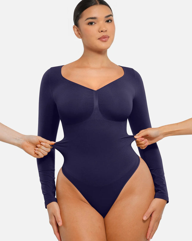 Novelia™ Sculpt – tvarující body s dlouhým rukávem a tanga střihem