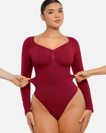 Novelia™ Sculpt – tvarující body s dlouhým rukávem a tanga střihem