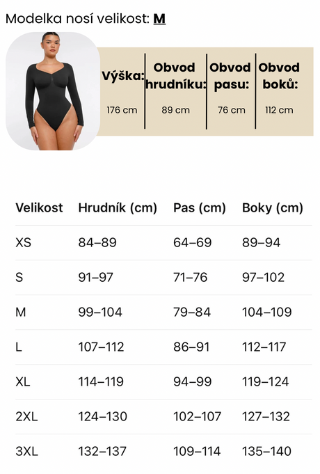 Tabulka velikostí