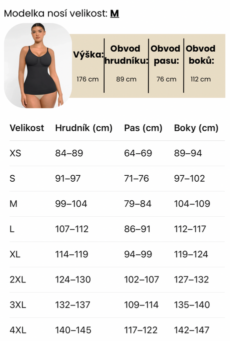 Tabulka velikostí