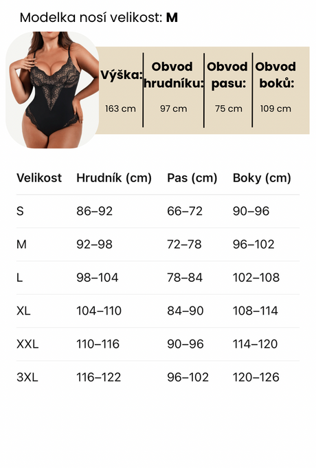 Tabulka velikostí