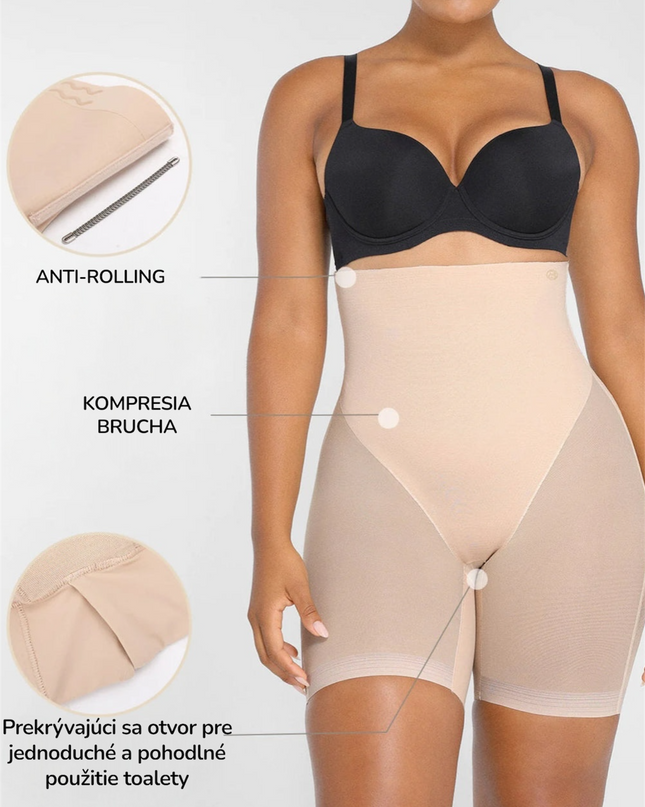 Novelia™ Vysokopasové zeštíhlující šortky – MeshSmooth