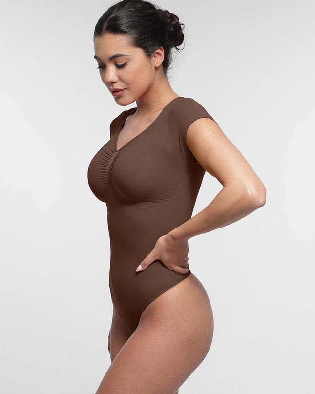 Novelia™ Sculpt – tvarující body s krátkým rukávem a tanga střihem
