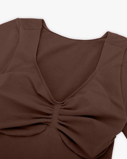Novelia™ Sculpt – tvarující body s krátkým rukávem a tanga střihem