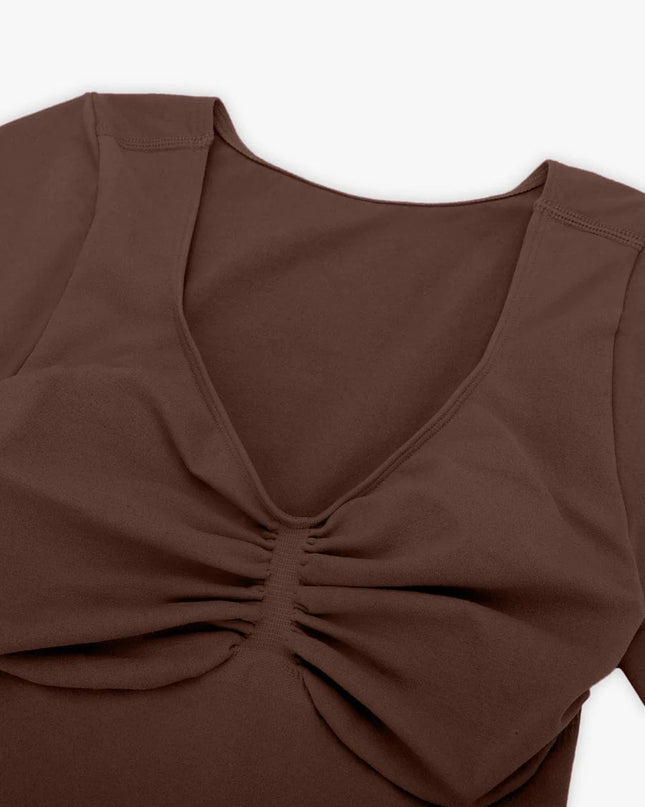 Novelia™ Sculpt – tvarující body s krátkým rukávem a tanga střihem