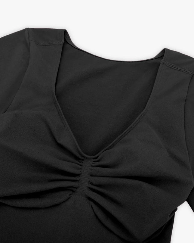 Novelia™ Sculpt – tvarující body s krátkým rukávem a tanga střihem