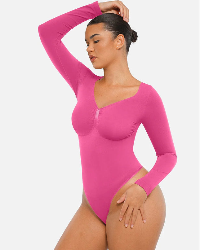 Novelia™ Sculpt – tvarující body s dlouhým rukávem a tanga střihem