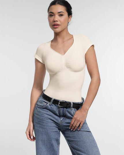 Novelia™ Sculpt – tvarující body s krátkým rukávem a tanga střihem