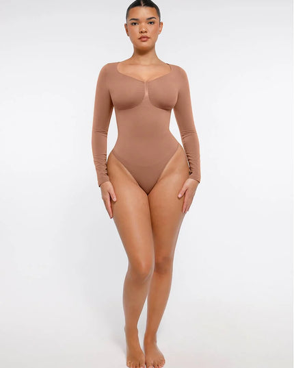 Novelia™ Sculpt – tvarující body s dlouhým rukávem a tanga střihem