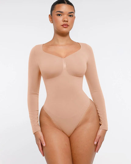 Novelia™ Sculpt – tvarující body s dlouhým rukávem a tanga střihem