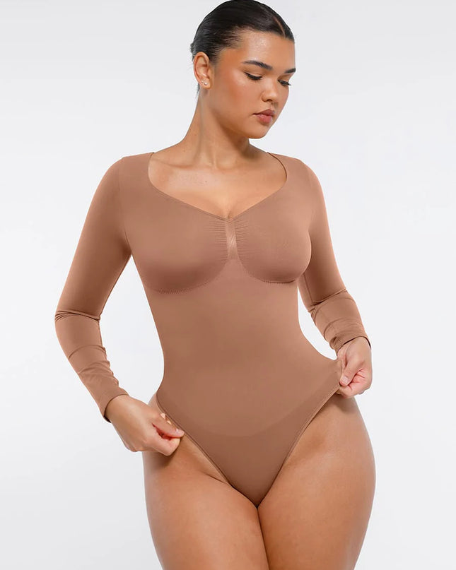 Novelia™ Sculpt – tvarující body s dlouhým rukávem a tanga střihem