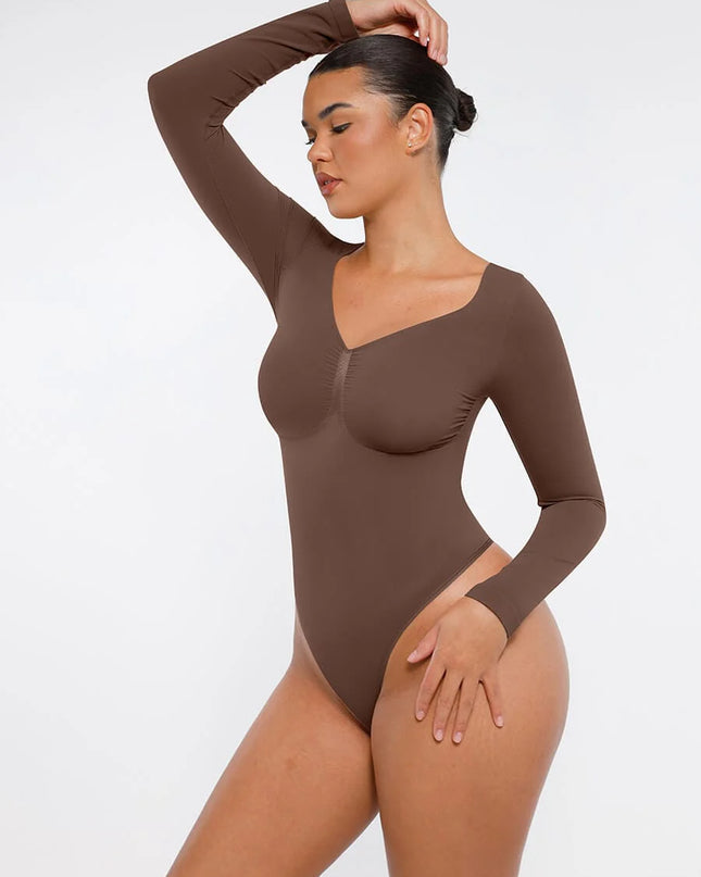 Novelia™ Sculpt – tvarující body s dlouhým rukávem a tanga střihem