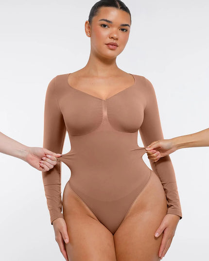 Novelia™ Sculpt – tvarující body s dlouhým rukávem a tanga střihem
