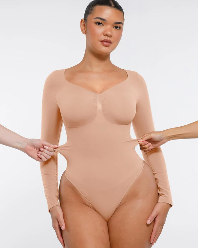 Novelia™ Sculpt – tvarující body s dlouhým rukávem a tanga střihem