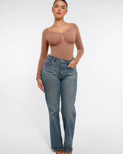 Novelia™ Sculpt – tvarující body s dlouhým rukávem a tanga střihem