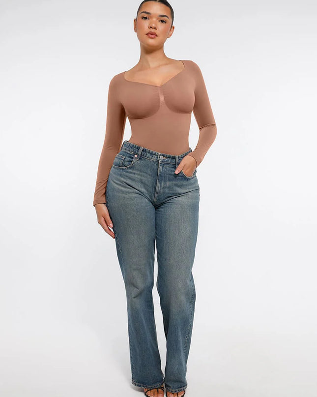 Novelia™ Sculpt – tvarující body s dlouhým rukávem a tanga střihem