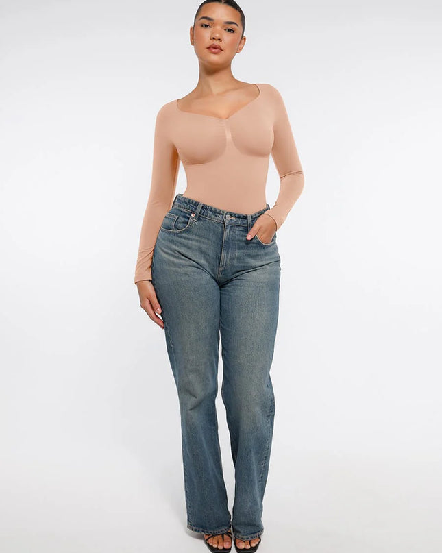 Novelia™ Sculpt – tvarující body s dlouhým rukávem a tanga střihem