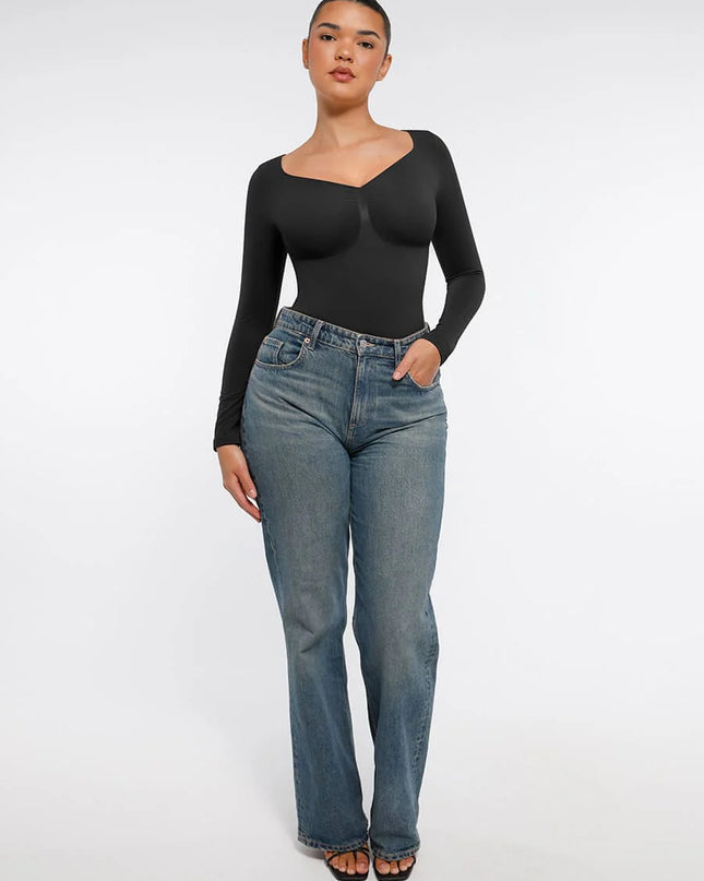 Novelia™ Sculpt – tvarující body s dlouhým rukávem a tanga střihem