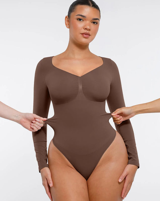 Novelia™ Sculpt – tvarující body s dlouhým rukávem a tanga střihem