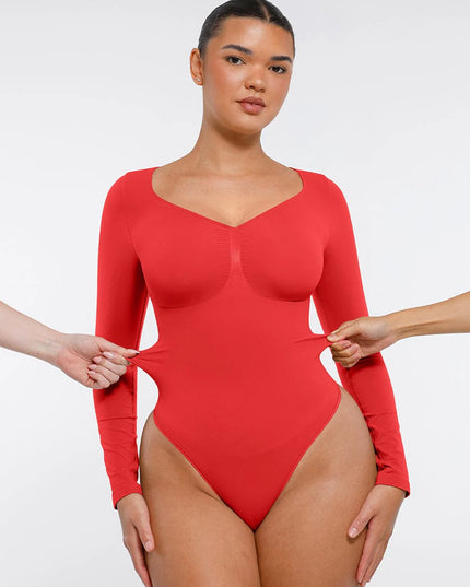 Novelia™ Sculpt – tvarující body s dlouhým rukávem a tanga střihem