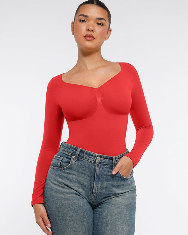 Novelia™ Sculpt – tvarující body s dlouhým rukávem a tanga střihem